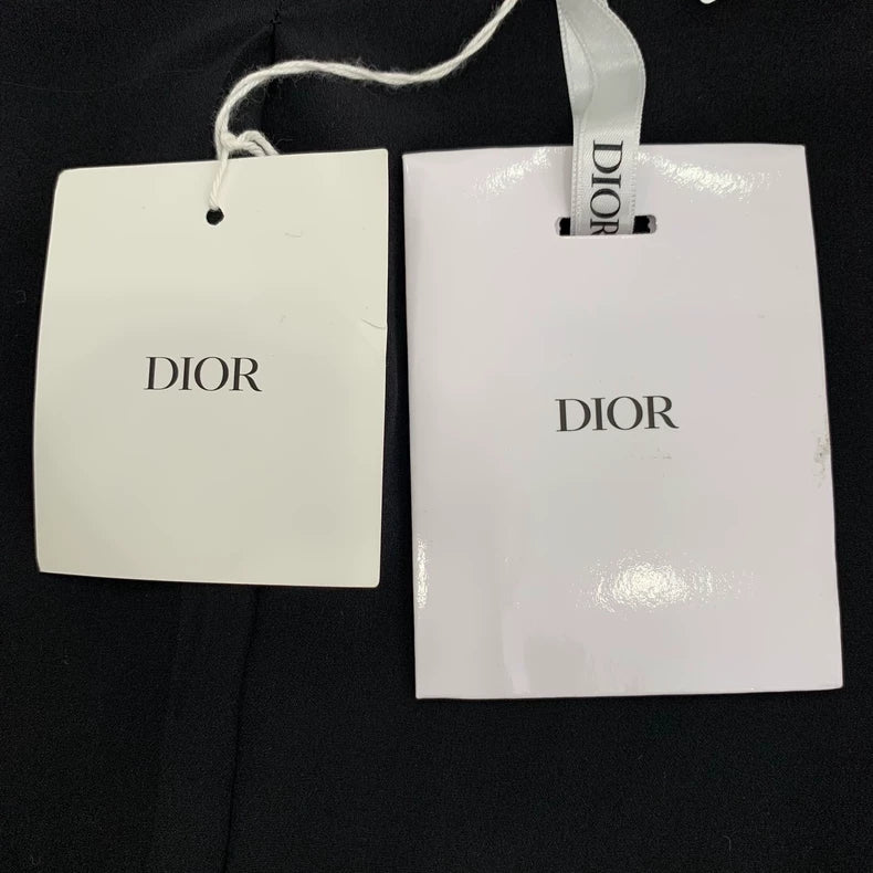 Christian Dior Brown Houndstooth Double-Breasted Jacket