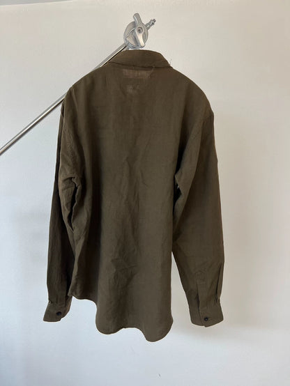 Stylish Wool Blend Shirt with Tassels