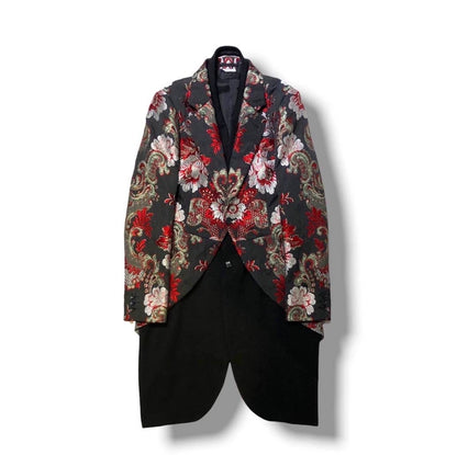 COMME des GARCONS HOMME PLUS Embroidered Double-Layer Long Blazer