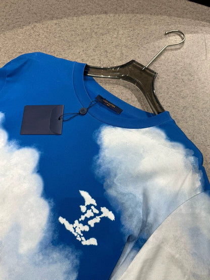 Louis Vuitton Blue Sky White Cloud Short-sleeve T-shirt-yf