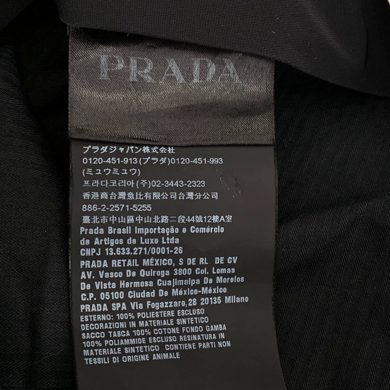 Black Velcro Casual Jeans by Prada