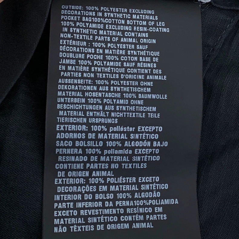 Black Velcro Casual Jeans by Prada