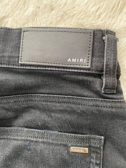 Amiri Black Water Washed Casual Pants