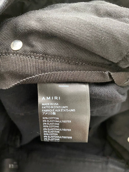 Amiri Black Water Washed Casual Pants