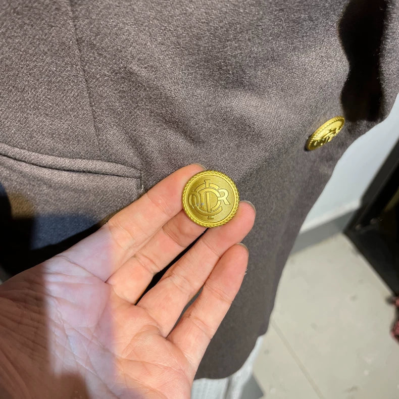 Vintage Dior Double-Breasted Wool Jacket