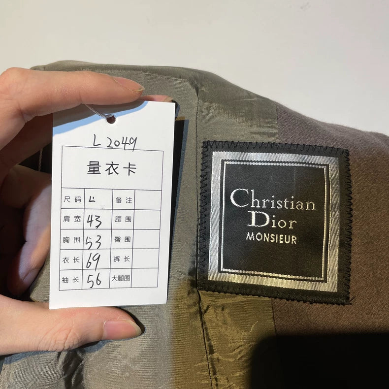 Vintage Dior Double-Breasted Wool Jacket