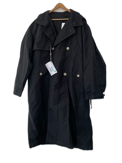 Lemaire Men's Black Double-Breasted Parka Coat