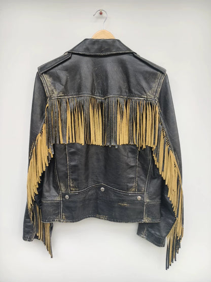 Saint Laurent Vintage Black Leather Jacket