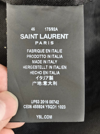 Saint Laurent Vintage Black Leather Jacket