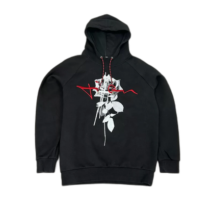 Dior Rose Embroidered Hooded Sweatshirt