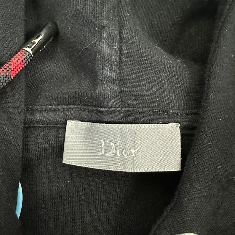 Dior Rose Embroidered Hooded Sweatshirt