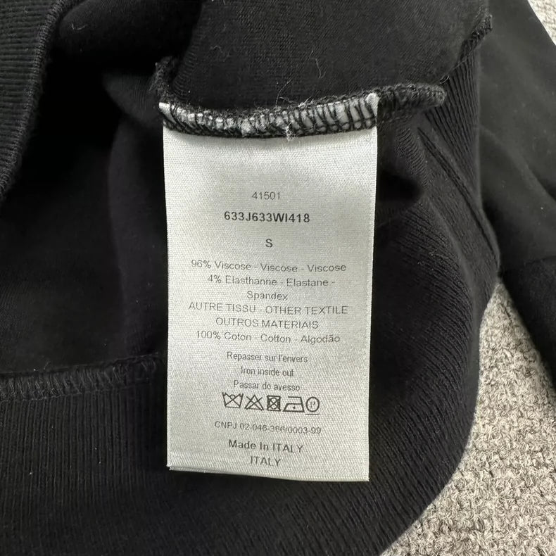 Dior Rose Embroidered Hooded Sweatshirt