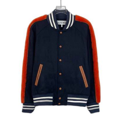 Loewe Colorblock Wool Baseball Jacket