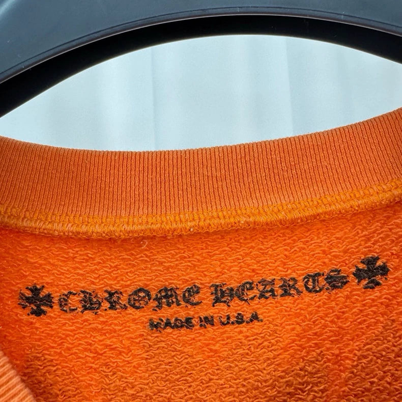 Chrome Hearts Orange Sword Print Sweatshirt-yf