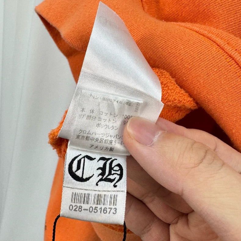 Chrome Hearts Orange Sword Print Sweatshirt-yf