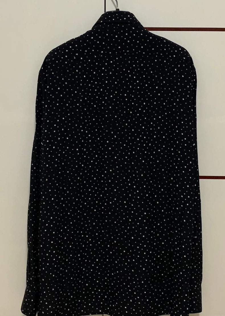 Saint Laurent Silk Splash Dot Shirt