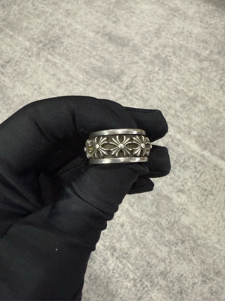 Chrome Hearts Rotating Cross Ring-yf