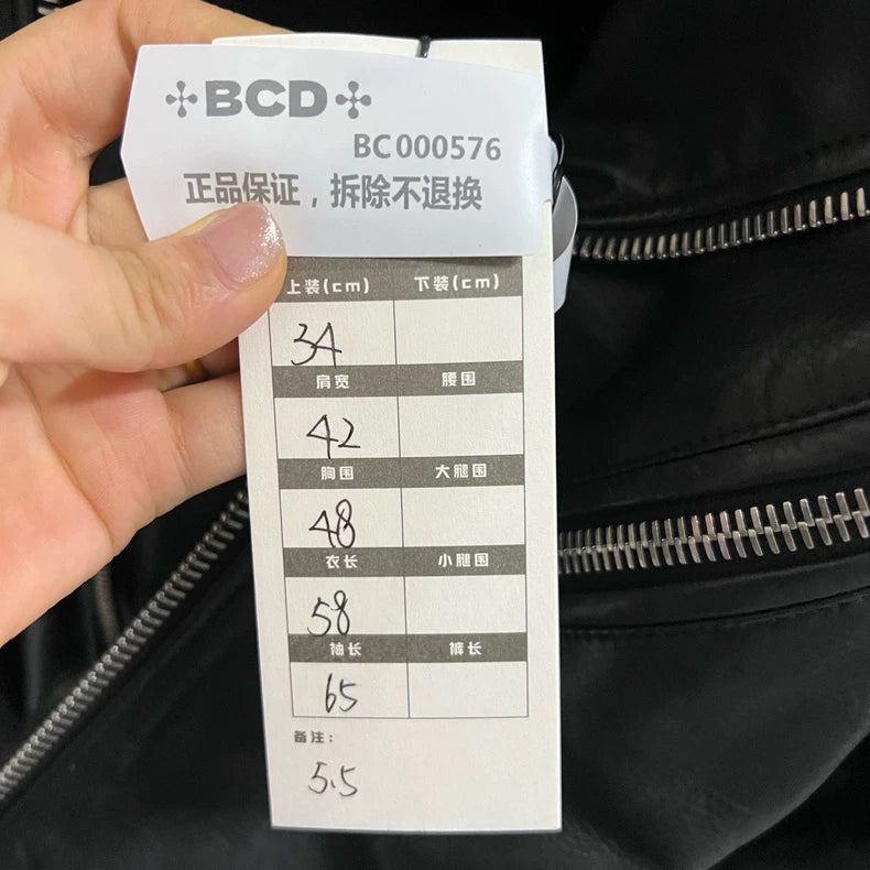 Amiri Black Leather Biker Jacket