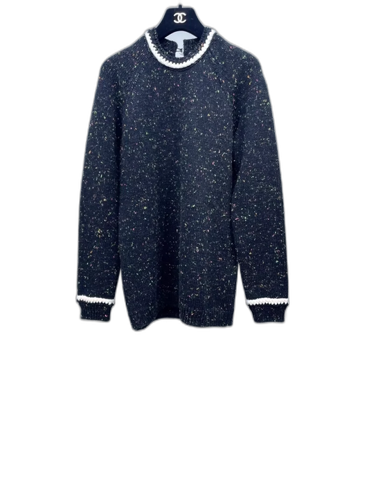 Chanel Colorful Dot Knit Sweater