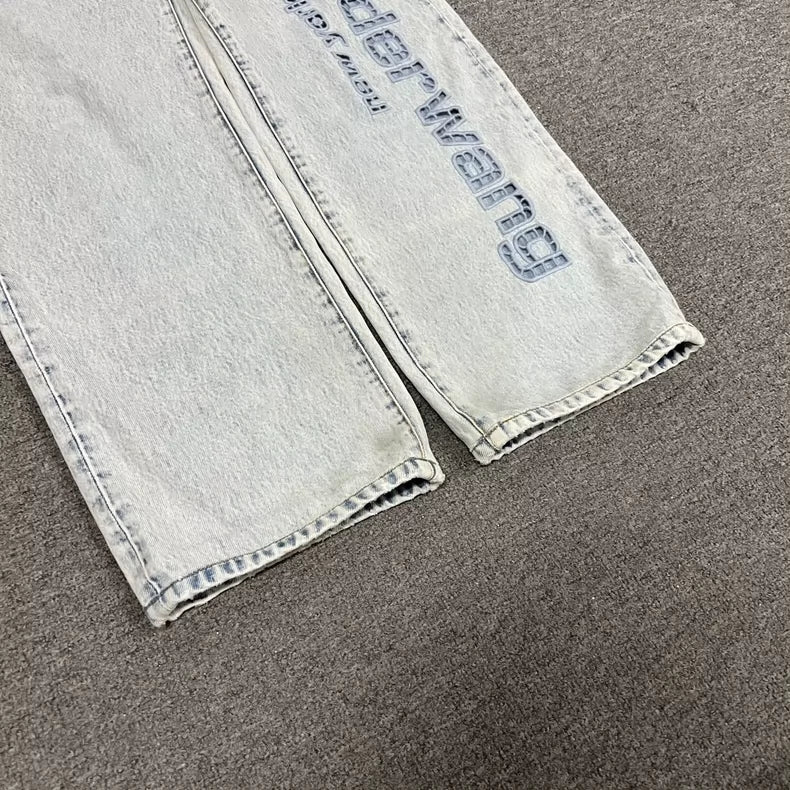 Alexander Wang Large Logo Washed Jeans