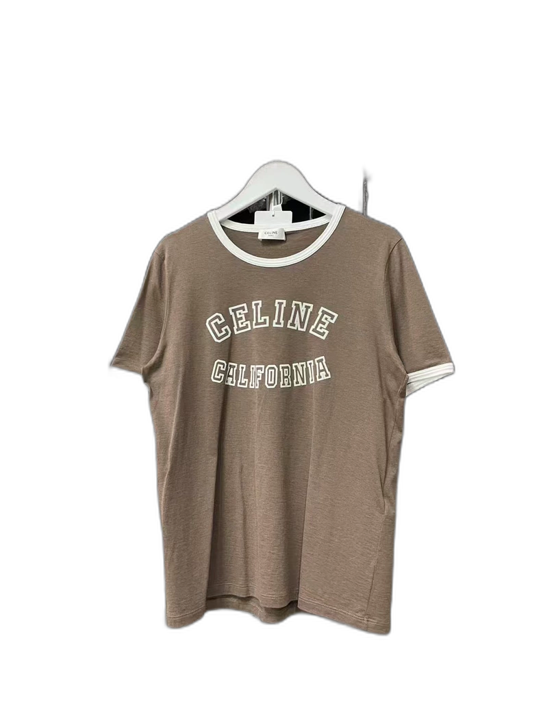 Celine Short Sleeve T-Shirt in Brown