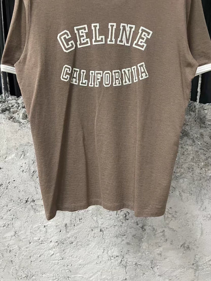 Celine Short Sleeve T-Shirt in Brown