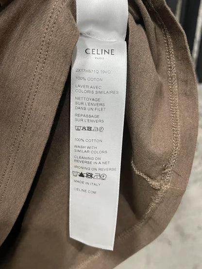 Celine Short Sleeve T-Shirt in Brown