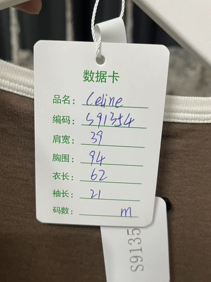 Celine Short Sleeve T-Shirt in Brown