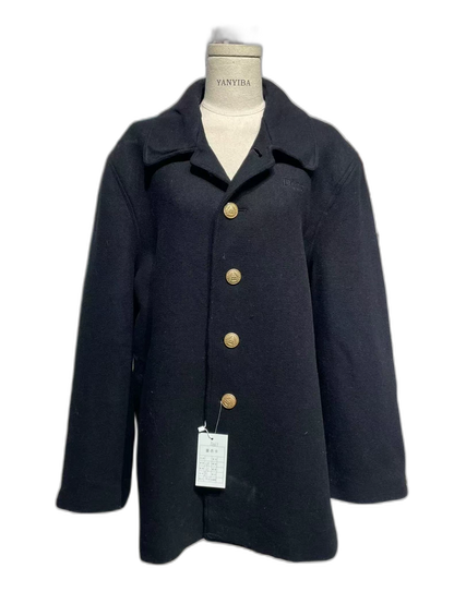 Dior Black Alpaca Wool Long Coat