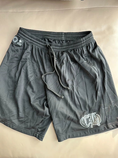 Black Mesh Hockey Shorts by Chrome Hearts