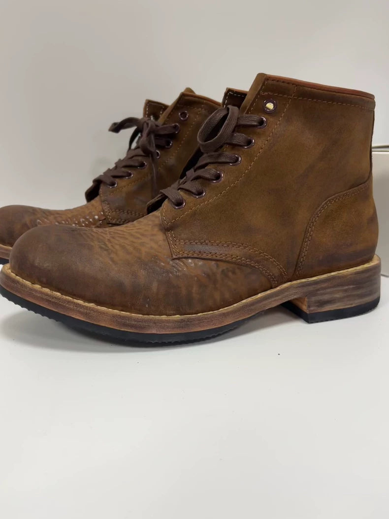 Visvim Brigadier Boots Folk Dark Brown