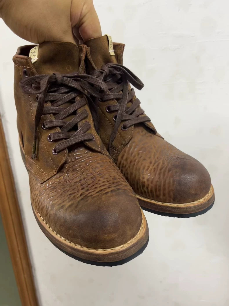 Visvim Brigadier Boots Folk Dark Brown