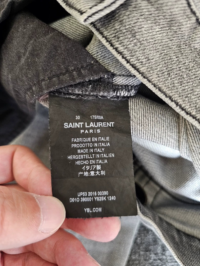 Saint Laurent Gray D02 Modified Jeans-yf