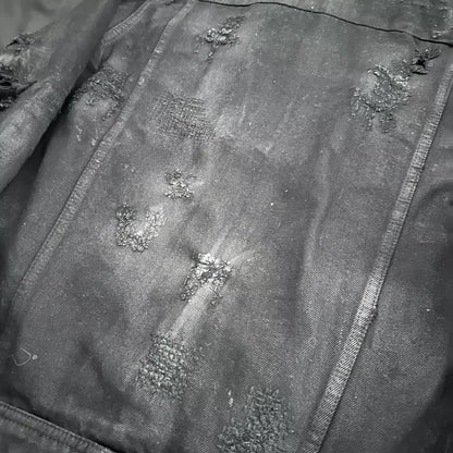 Amiri Destroyed Denim Trucker Jacket M