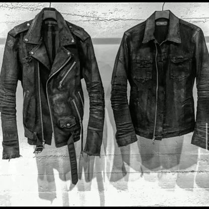 Amiri Destroyed Denim Trucker Jacket M