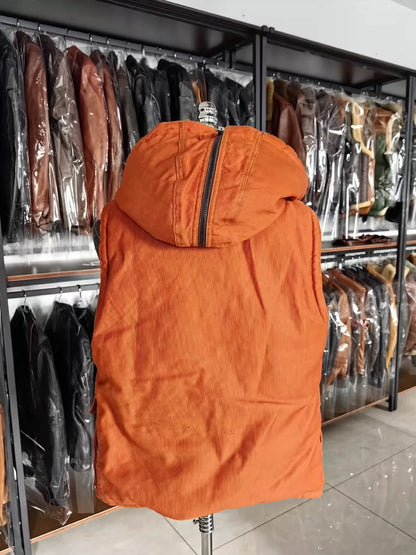 Orange Alpaca Wool Vest from Freewheelers