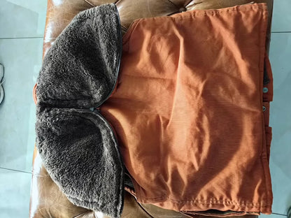 Orange Alpaca Wool Vest from Freewheelers