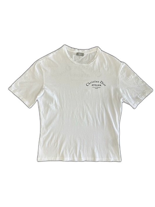 Dior Slogan White Short Sleeve T-Shirt