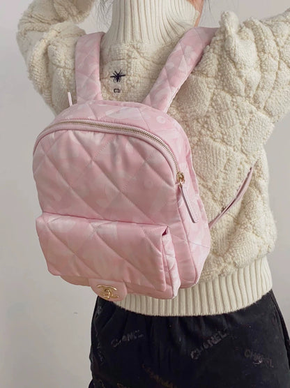 Chanel Pink Ski Bag With Detachable Strap