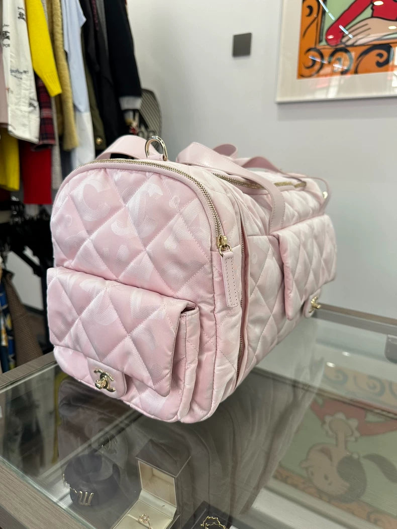 Chanel Pink Ski Bag With Detachable Strap