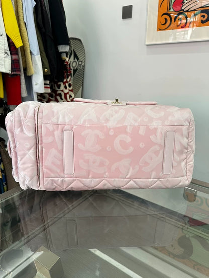 Chanel Pink Ski Bag With Detachable Strap