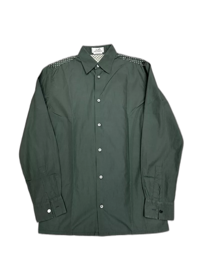 Hermes Polka Dot Long Sleeve Shirt