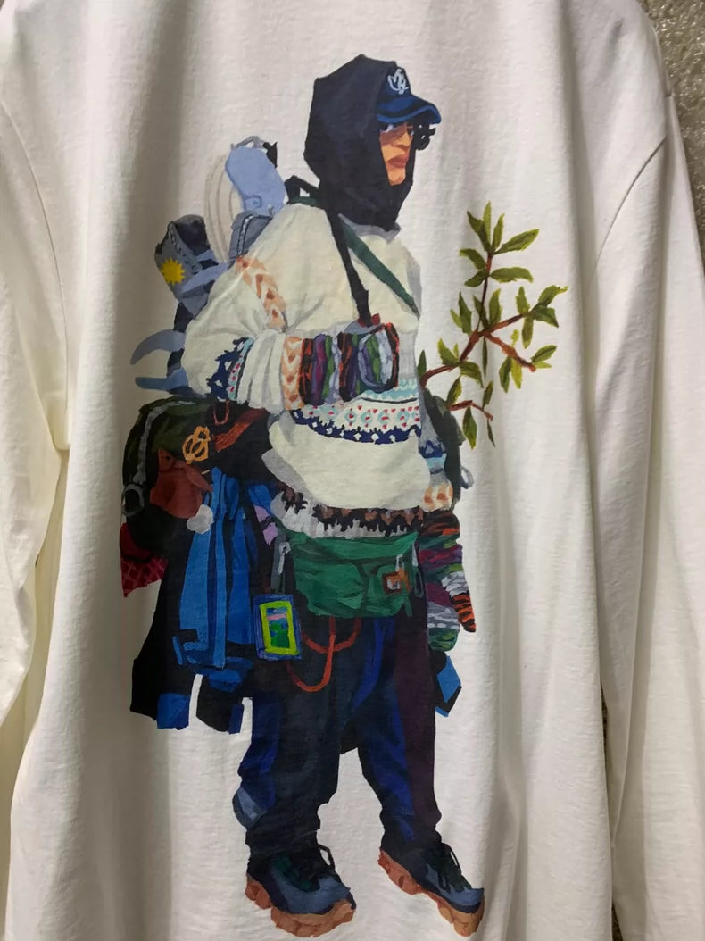 Loewe Men's Long Sleeve Round Neck T-shirt