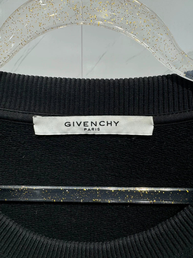 Givenchy Show style dog head fleece-lined sweatshirt