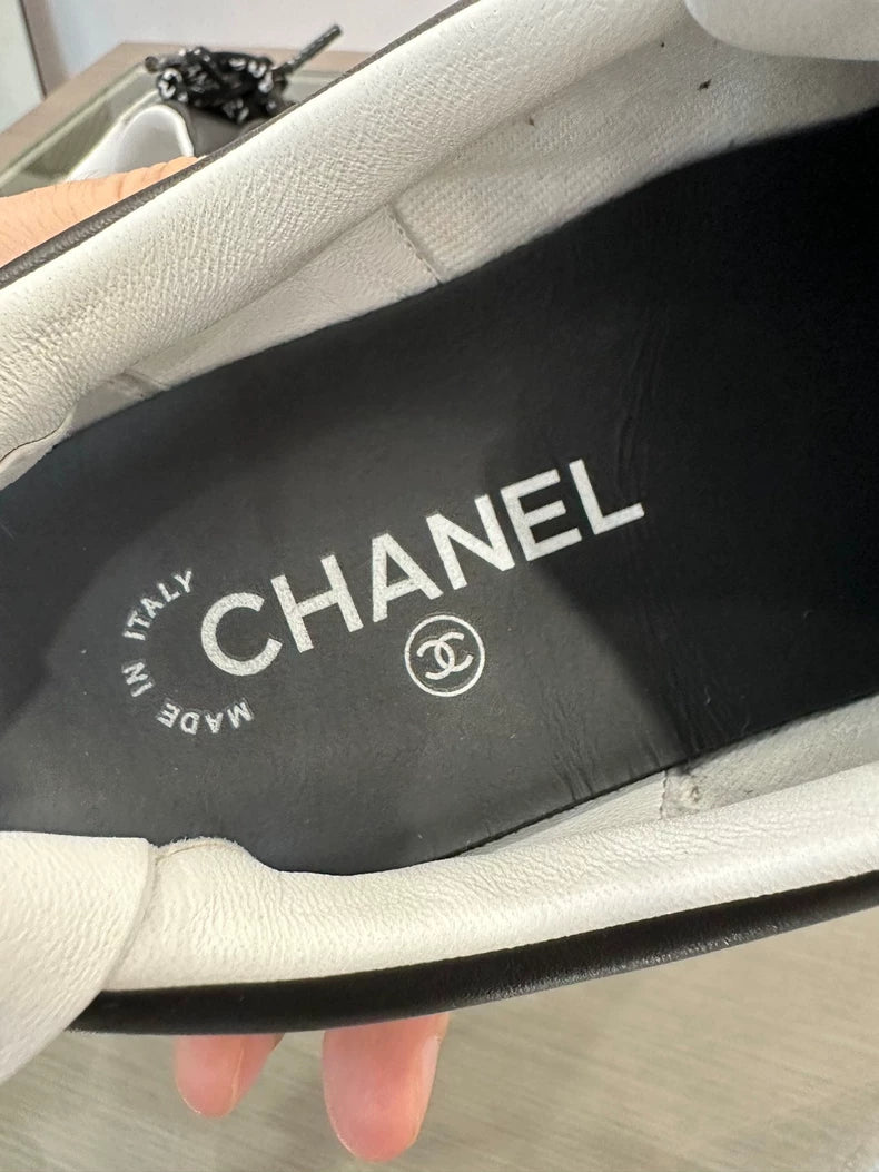 Chanel Black Logo Sneakers for Women