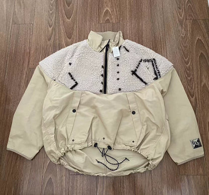 KAPITAL Fleece Panel Pullover Jacket