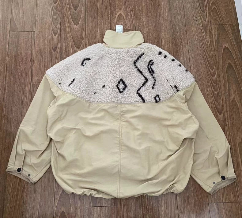 KAPITAL Fleece Panel Pullover Jacket