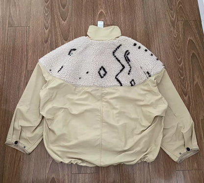 KAPITAL Fleece Panel Pullover Jacket