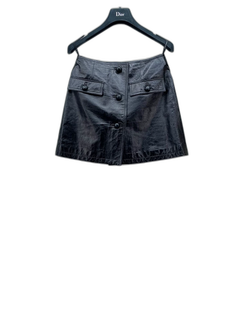 Dior Leather Skirt in Excellent Condition