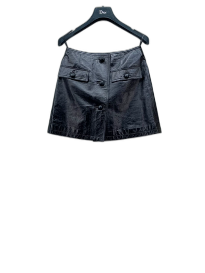 Dior Leather Skirt in Excellent Condition